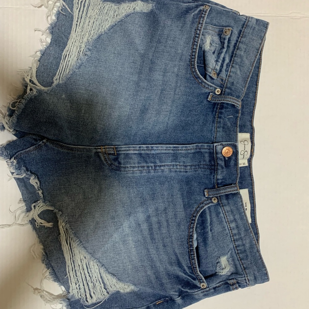 Jessica Simpson Light Blue Distressed Jean Shorts